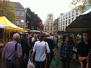 Auf dem Markt am Domplatz