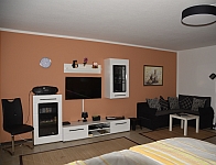 Blick in das Wohnzimmer