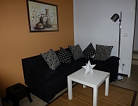 Blick in das Wohnzimmer